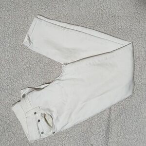 J Crew Toothpick-Style Straight Leg White Jeans Women's Size 27